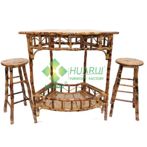 Bamboo bar set，SMG860 stool，SMG862 table